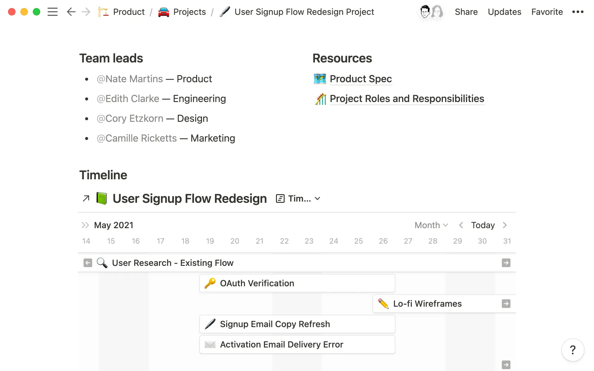 Startup playbook cross functional collaboration hero screenshot