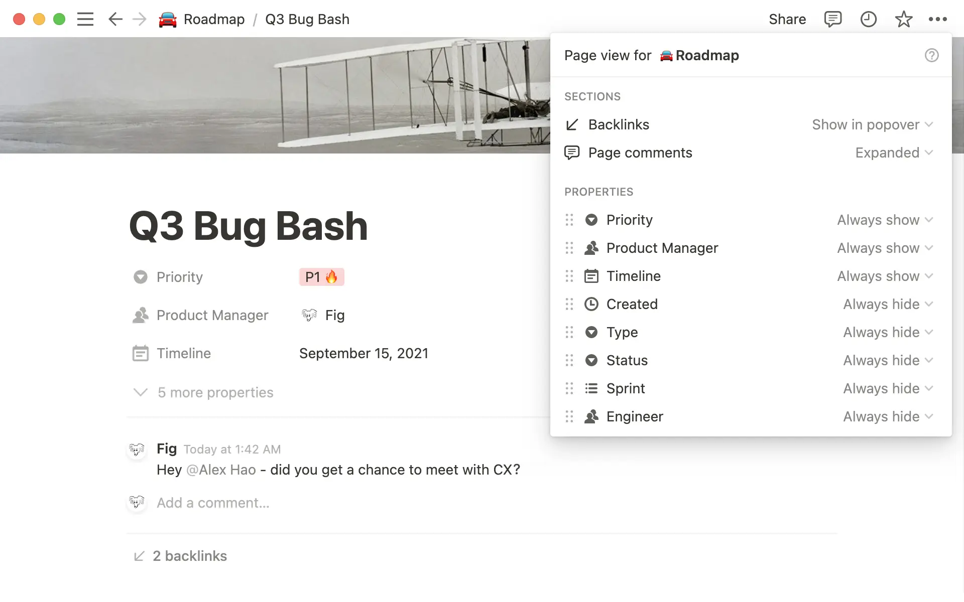 Personalizar la página de la base de datos
