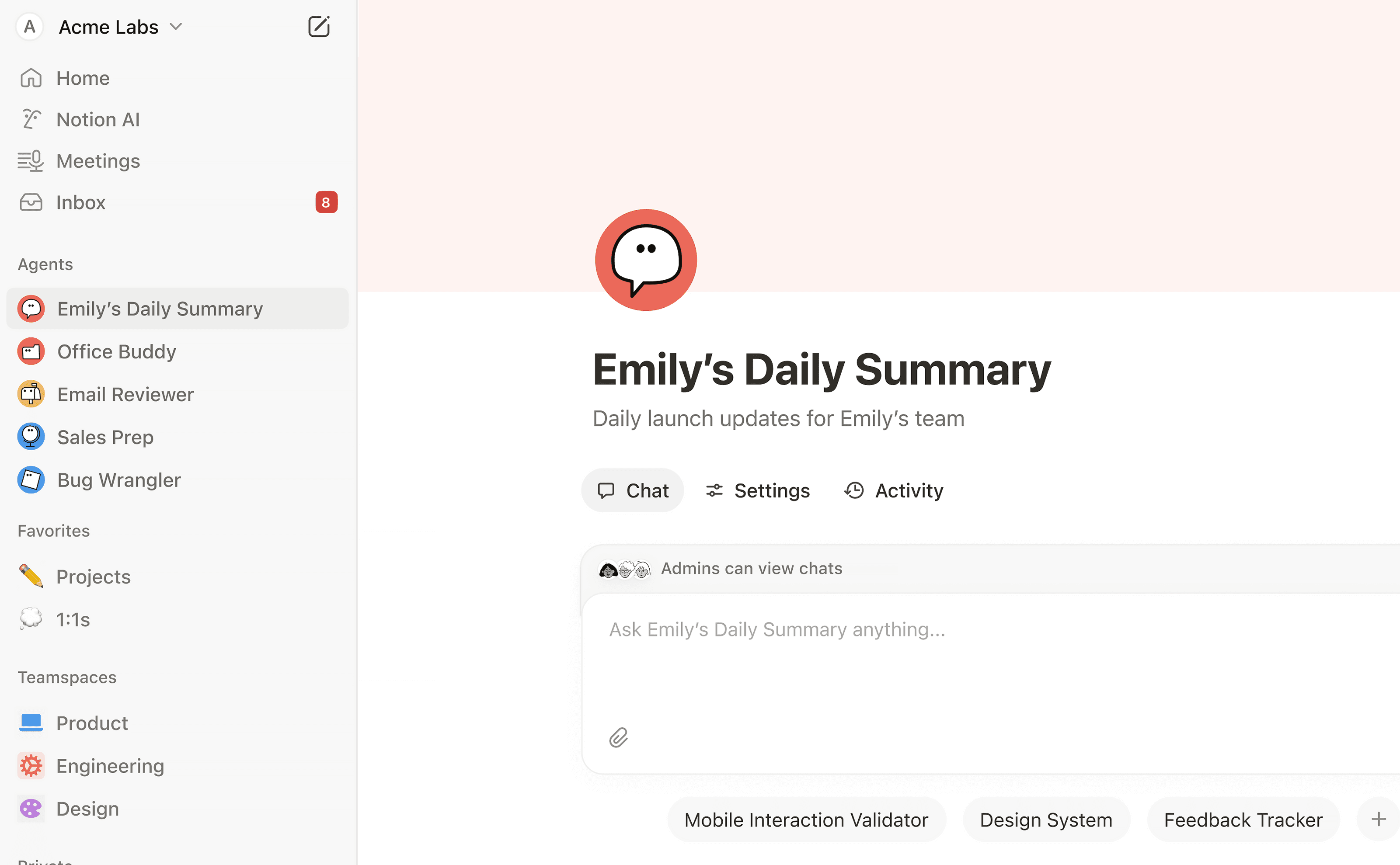 Wiki de empresa de Acme Inc
