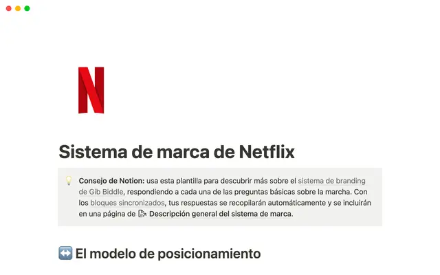 Sistema de marca de Netflix