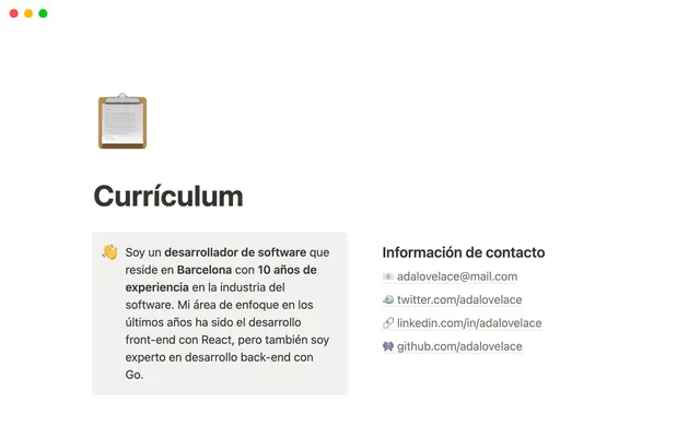 Currículum