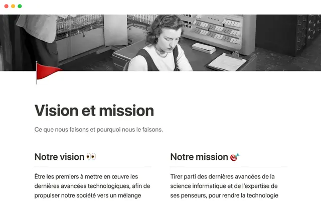 Vision et mission
